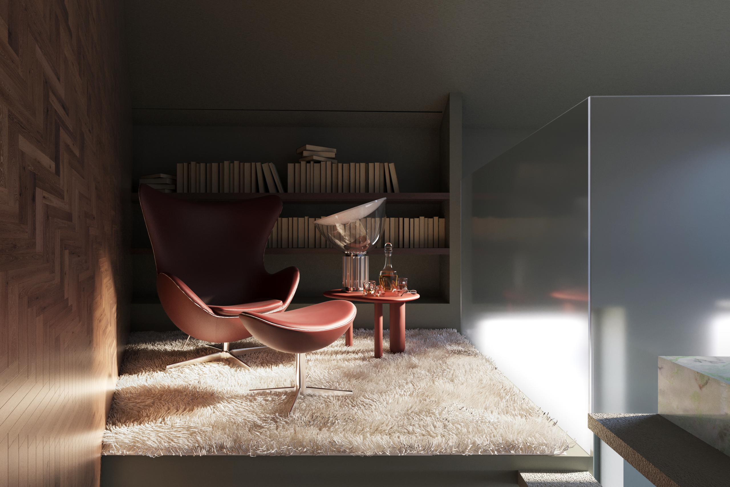Render zona lettura mansarda (1)